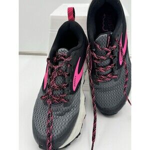 Brooks Divide 2 Women's Running Sneaker, Size 9 B/Medium, Ebony (Black)/Pink